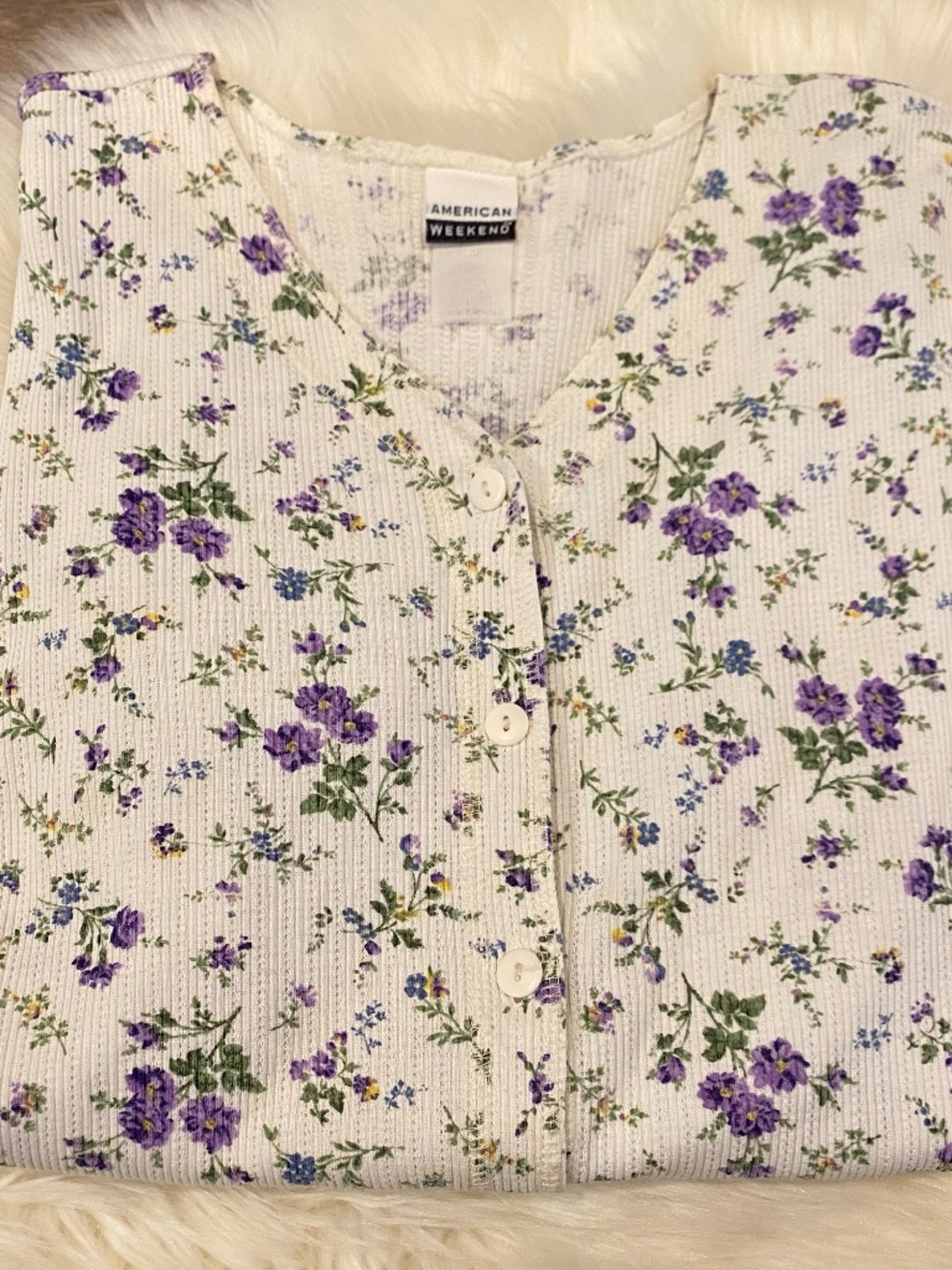 Vintage Floral Button-Up